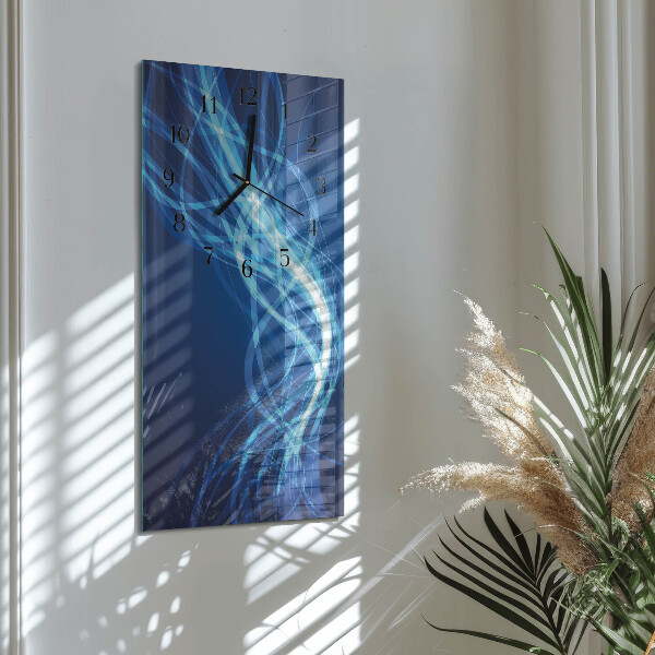 Ceas din sticlă dreptunghiular vertical Abstracție