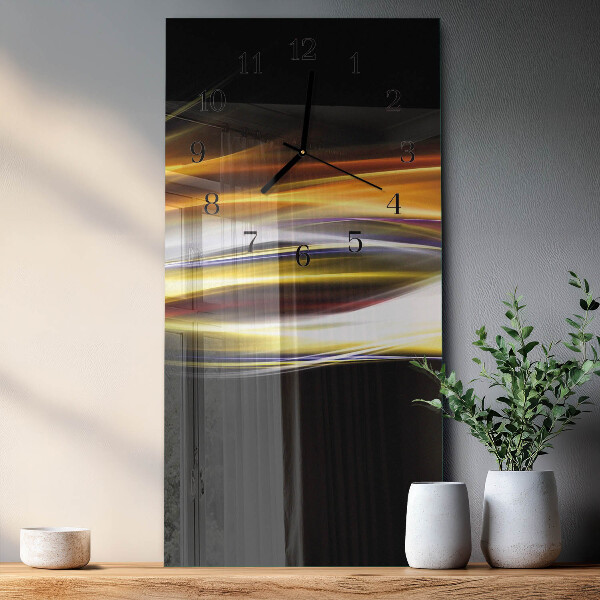 Ceas din sticlă dreptunghiular vertical Abstracție