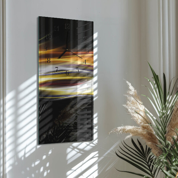 Ceas din sticlă dreptunghiular vertical Abstracție