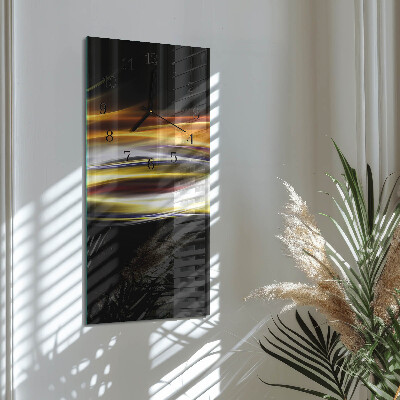Ceas din sticlă dreptunghiular vertical Abstracție