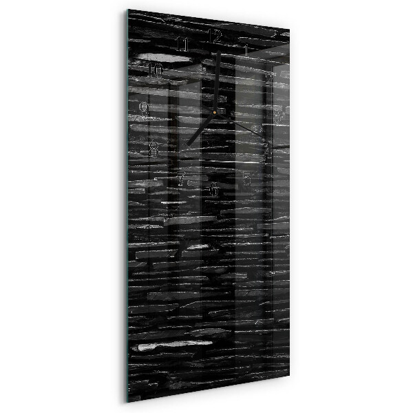 Ceas din sticlă dreptunghiular vertical Pietre