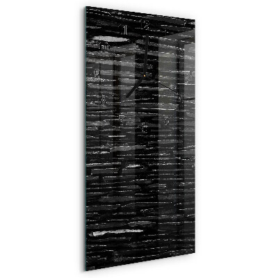 Ceas din sticlă dreptunghiular vertical Pietre