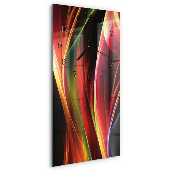 Ceas din sticlă dreptunghiular vertical Abstracție