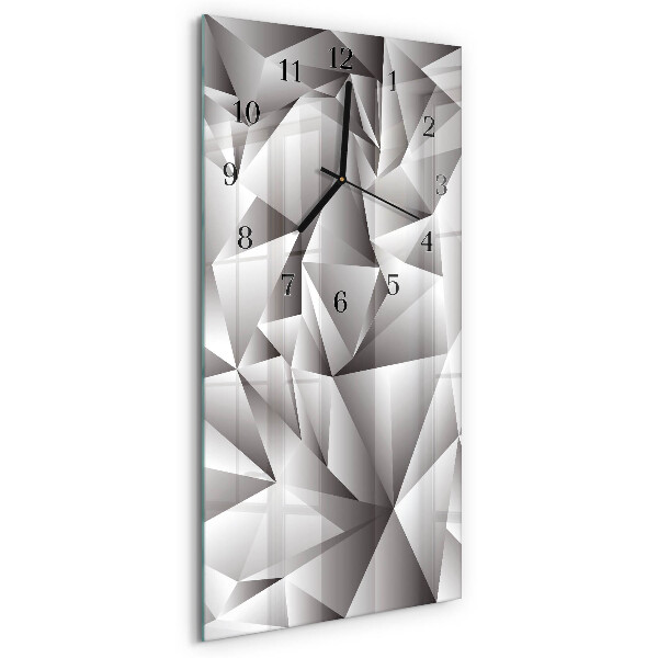 Ceas din sticlă dreptunghiular vertical Model