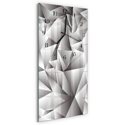 Ceas din sticlă dreptunghiular vertical Model