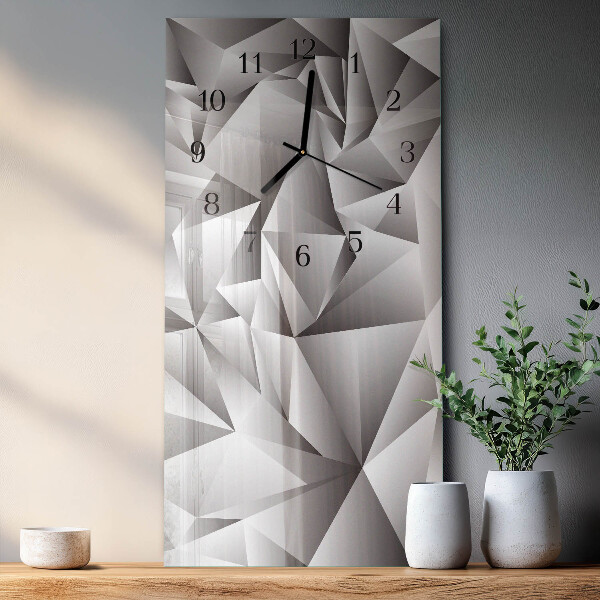 Ceas din sticlă dreptunghiular vertical Model