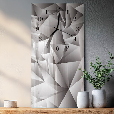Ceas din sticlă dreptunghiular vertical Model