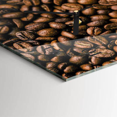 Ceas din sticlă dreptunghiular vertical Boabe de cafea