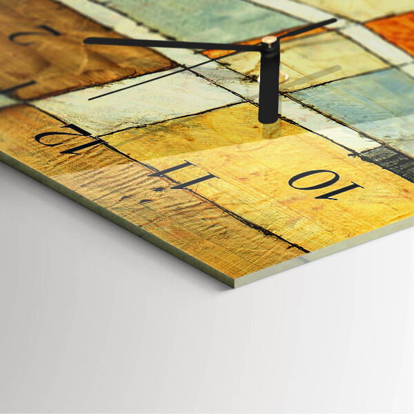 Ceas din sticlă dreptunghiular vertical Model
