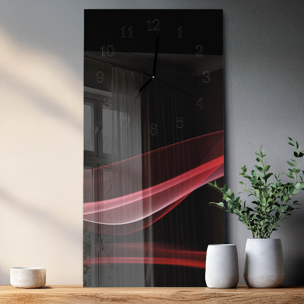 Ceas din sticlă dreptunghiular vertical Abstracție