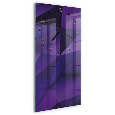 Ceas din sticlă dreptunghiular vertical Model