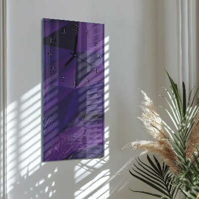 Ceas din sticlă dreptunghiular vertical Model