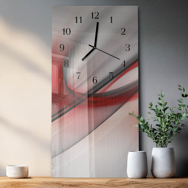Ceas din sticlă dreptunghiular vertical Abstracție