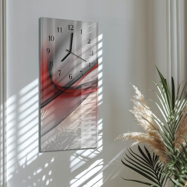 Ceas din sticlă dreptunghiular vertical Abstracție
