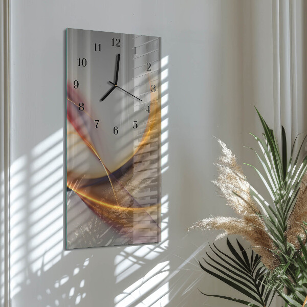 Ceas din sticlă dreptunghiular vertical Abstracție