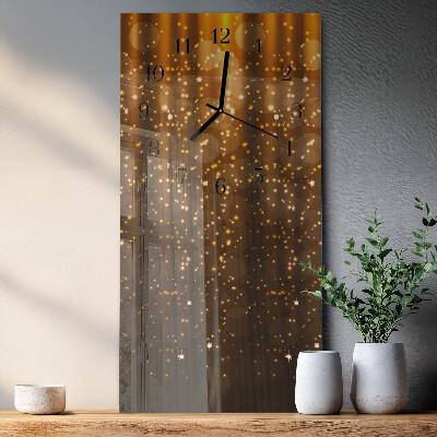 Ceas din sticlă dreptunghiular vertical Strălucire