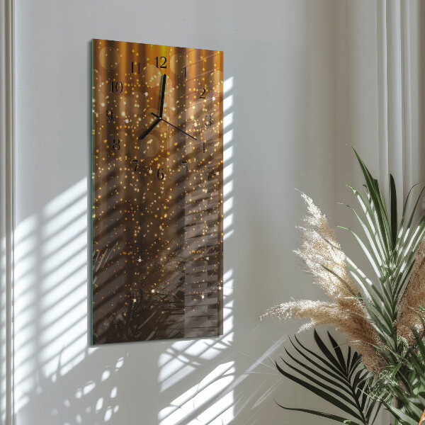Ceas din sticlă dreptunghiular vertical Strălucire