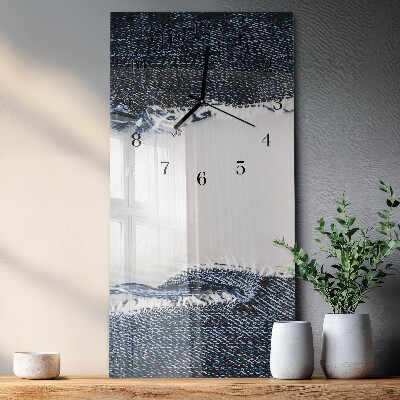 Ceas din sticlă dreptunghiular vertical Abstracție