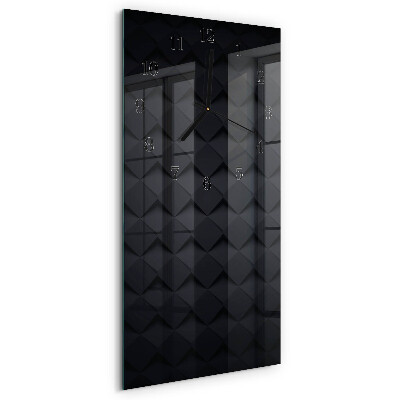Ceas din sticlă dreptunghiular vertical Model