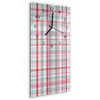 Ceas din sticlă dreptunghiular vertical Net