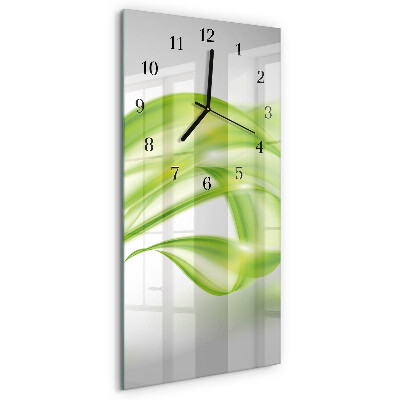 Ceas din sticlă dreptunghiular vertical Linii abstracte