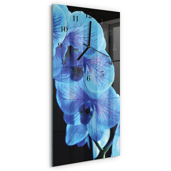 Ceas din sticlă dreptunghiular vertical Floare