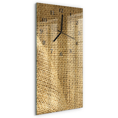Ceas din sticlă dreptunghiular vertical Material textil