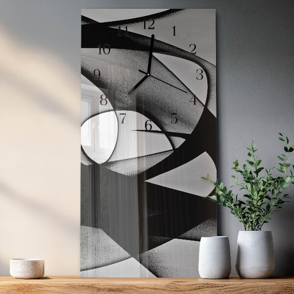 Ceas din sticlă dreptunghiular vertical Model