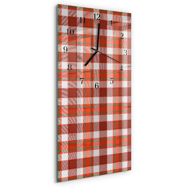 Ceas din sticlă dreptunghiular vertical Net