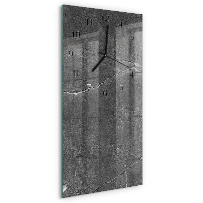 Ceas din sticlă dreptunghiular vertical Zid de piatră