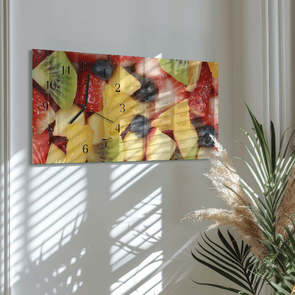 Ceas din sticlă orizontale Salată de fructe
