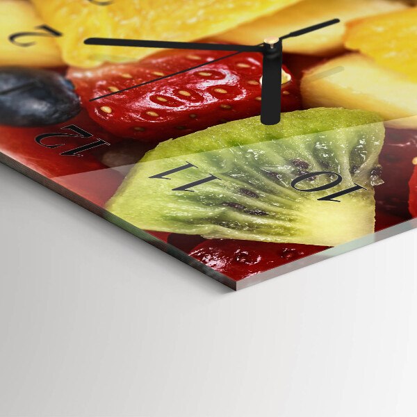 Ceas din sticlă orizontale Salată de fructe