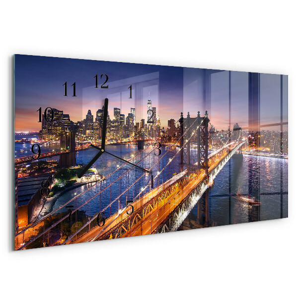 Ceas din sticlă orizontale New York