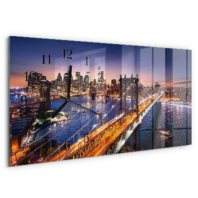 Ceas din sticlă orizontale New York
