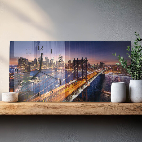 Ceas din sticlă orizontale New York
