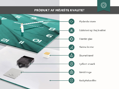 Ceas din sticlă orizontale Orașul noaptea