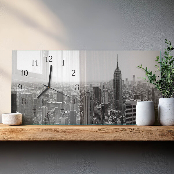 Ceas din sticlă orizontale New York