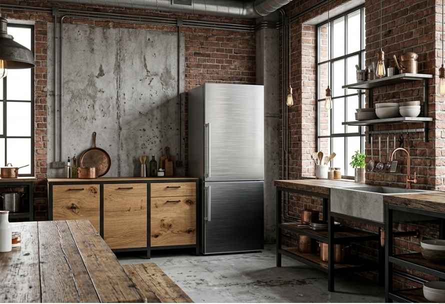 Bucătărie industrială cu caracter - cum să creați o atmosferă unică în interior?